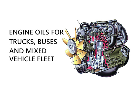 Engine oil for trucks, buses, and mixed vehicle fleet